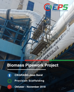 Jasa scaffolding untuk projek biomass pipework