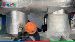 Pemasangan insulasi untuk peredam dingin, perlindungan anggota, dan perlindungan solar