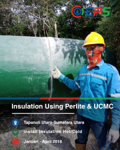 Pemasangan peredam panas/dingin dengan material perlite dan ucmc