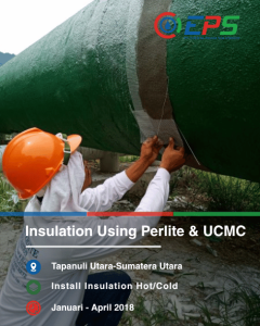 Pemasangan peredam panas/dingin dengan material perlite dan ucmc