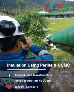 Pemasangan peredam panas/dingin dengan material perlite dan ucmc