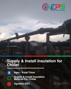 Penyediaan dan pemasangan peredam dingin untuk chiller