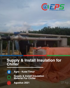 Penyediaan dan pemasangan peredam dingin untuk chiller